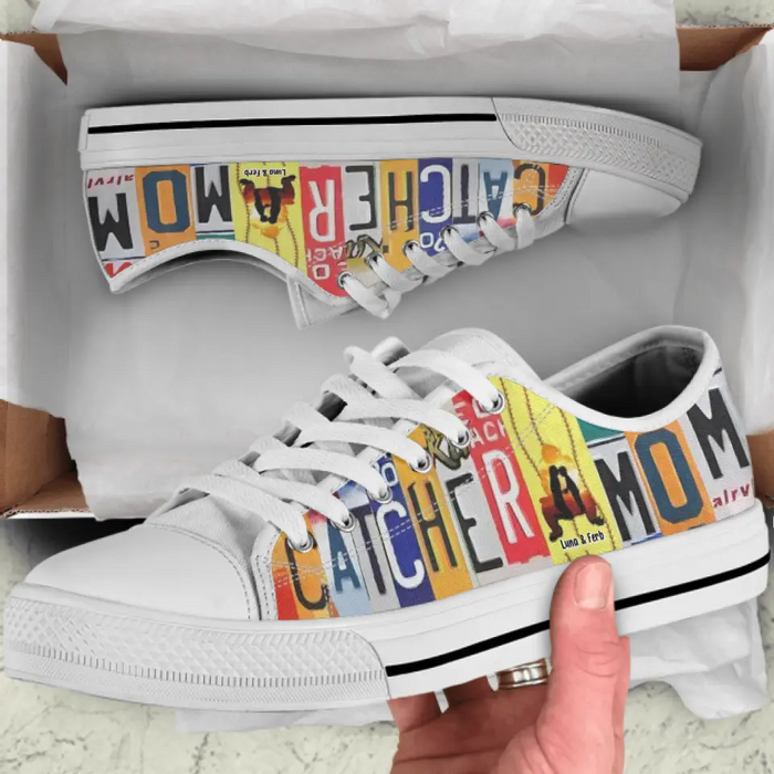 Personalized Catcher Canvas Shoes - Gift Idea for Catchers/Baseball Lovers