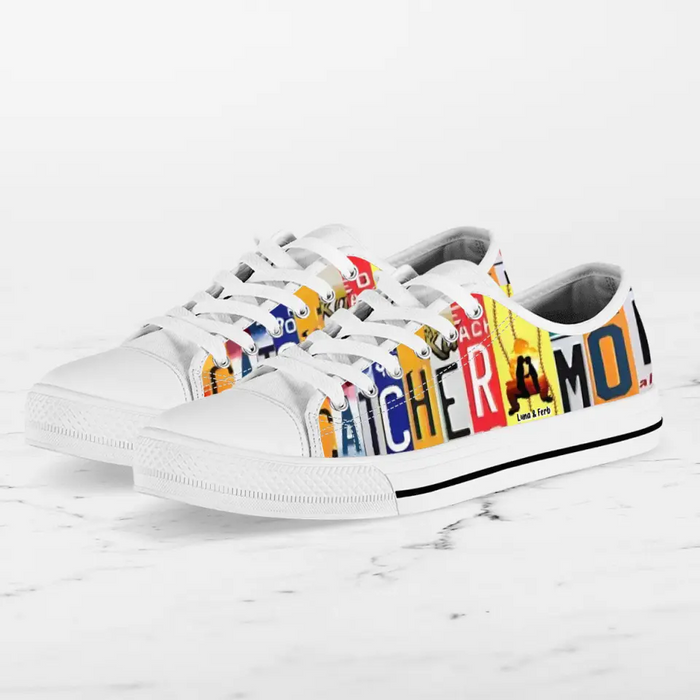 Personalized Catcher Canvas Shoes - Gift Idea for Catchers/Baseball Lovers