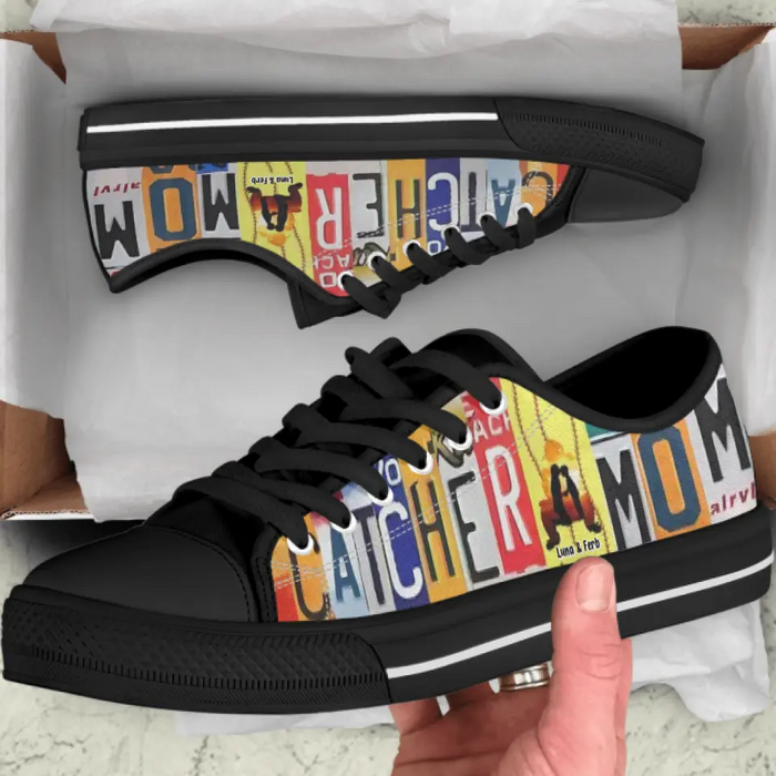 Personalized Catcher Canvas Shoes - Gift Idea for Catchers/Baseball Lovers