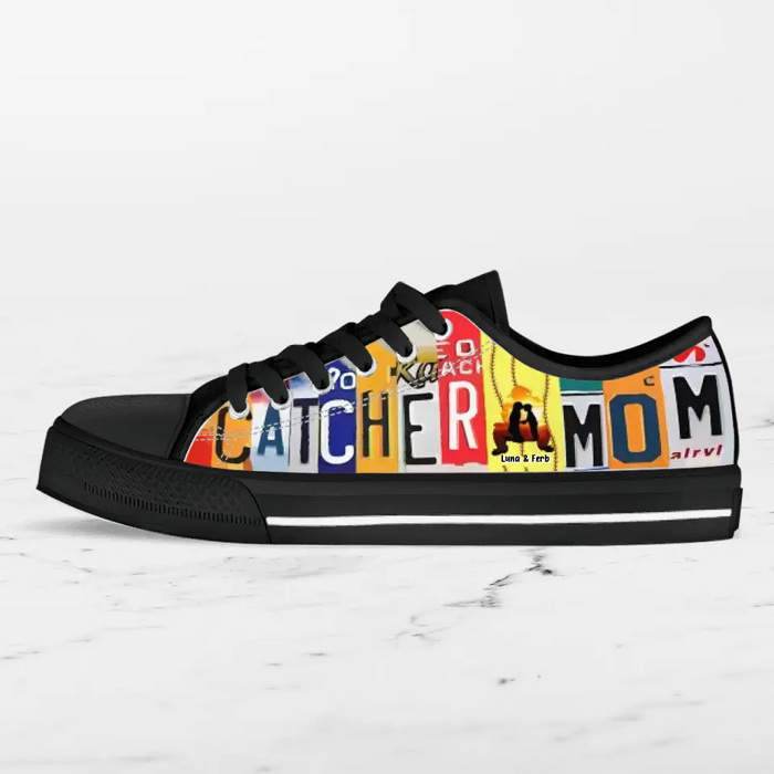 Personalized Catcher Canvas Shoes - Gift Idea for Catchers/Baseball Lovers