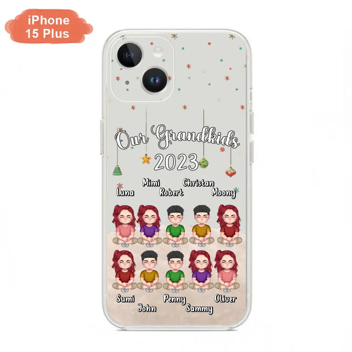 Personalized Grandkids Phone Case - Gift Idea For Grandma - Up to 10 Grandkids - Our Grandkids 2023