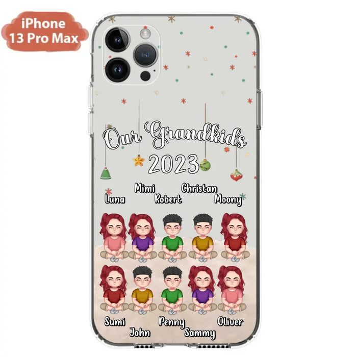 Personalized Grandkids Phone Case - Gift Idea For Grandma - Up to 10 Grandkids - Our Grandkids 2023
