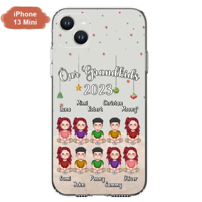 Personalized Grandkids Phone Case - Gift Idea For Grandma - Up to 10 Grandkids - Our Grandkids 2023