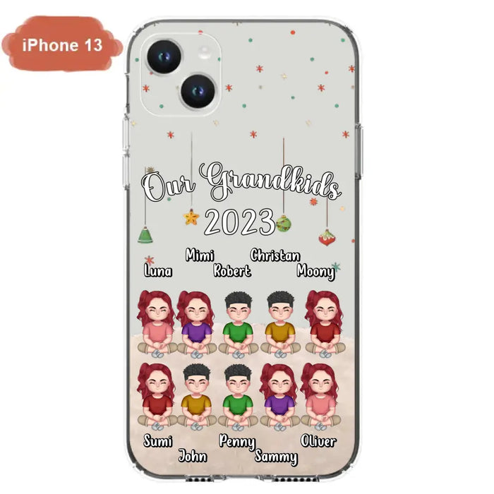 Personalized Grandkids Phone Case - Gift Idea For Grandma - Up to 10 Grandkids - Our Grandkids 2023