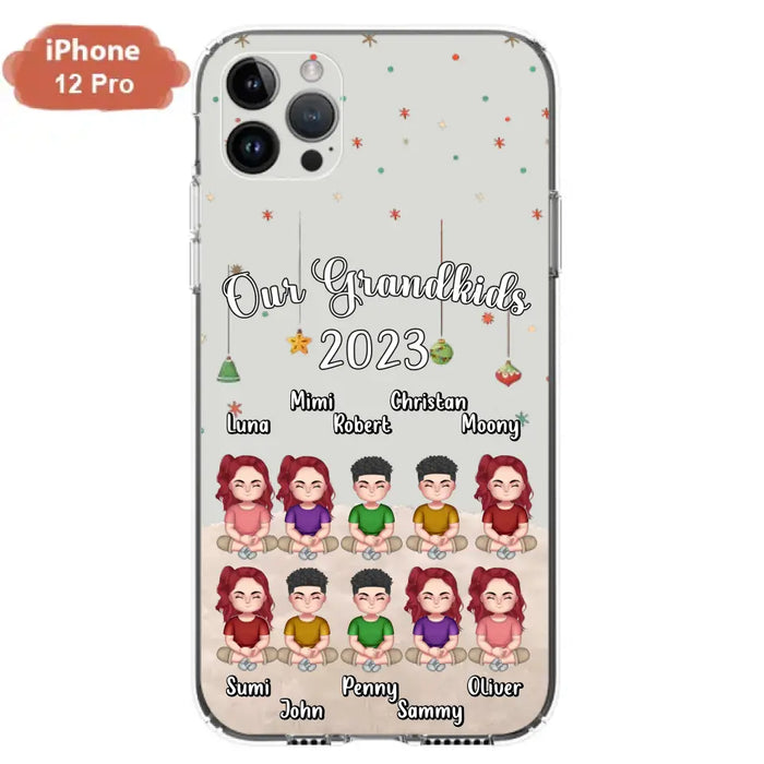 Personalized Grandkids Phone Case - Gift Idea For Grandma - Up to 10 Grandkids - Our Grandkids 2023