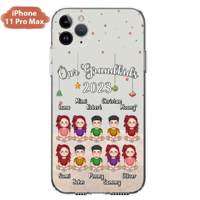 Personalized Grandkids Phone Case - Gift Idea For Grandma - Up to 10 Grandkids - Our Grandkids 2023
