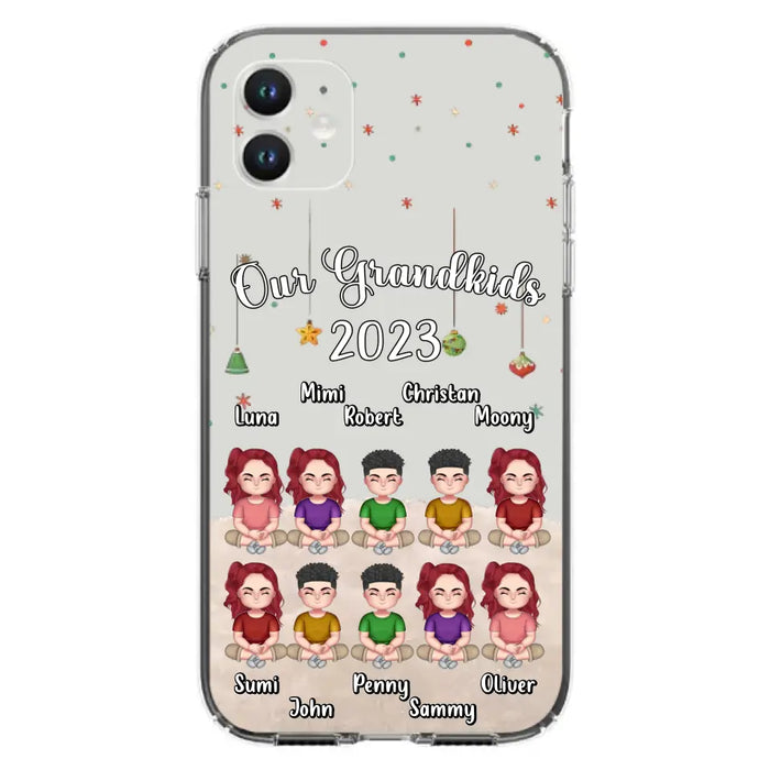 Personalized Grandkids Phone Case - Gift Idea For Grandma - Up to 10 Grandkids - Our Grandkids 2023