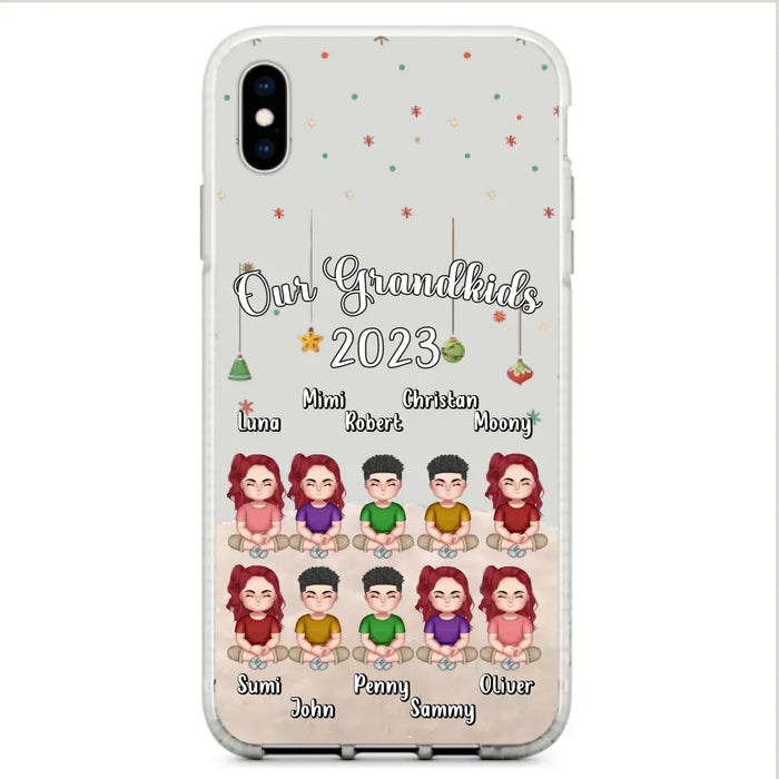 Personalized Grandkids Phone Case - Gift Idea For Grandma - Up to 10 Grandkids - Our Grandkids 2023