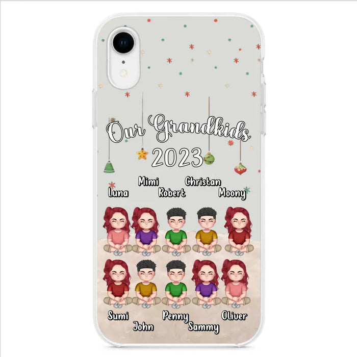 Personalized Grandkids Phone Case - Gift Idea For Grandma - Up to 10 Grandkids - Our Grandkids 2023