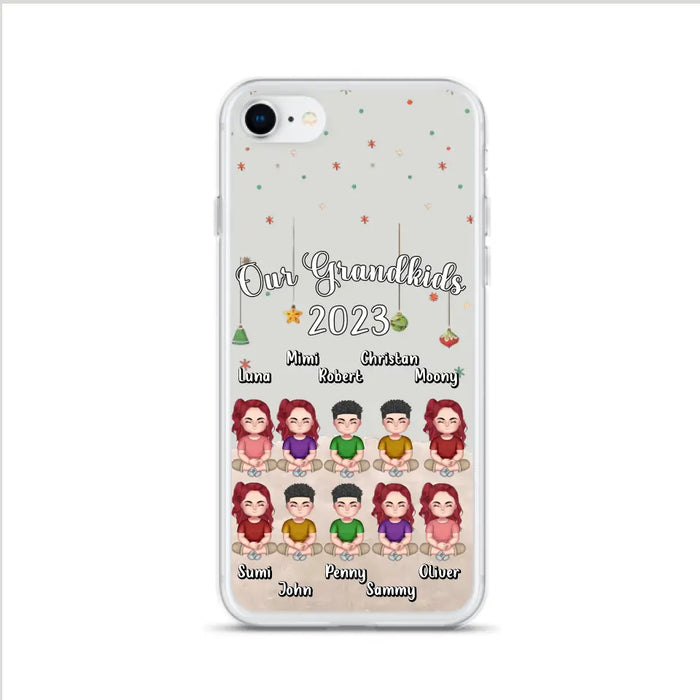 Personalized Grandkids Phone Case - Gift Idea For Grandma - Up to 10 Grandkids - Our Grandkids 2023