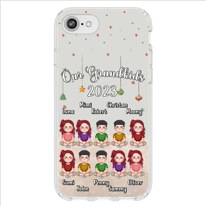 Personalized Grandkids Phone Case - Gift Idea For Grandma - Up to 10 Grandkids - Our Grandkids 2023