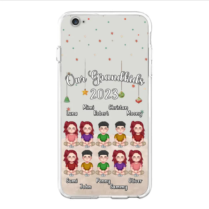 Personalized Grandkids Phone Case - Gift Idea For Grandma - Up to 10 Grandkids - Our Grandkids 2023