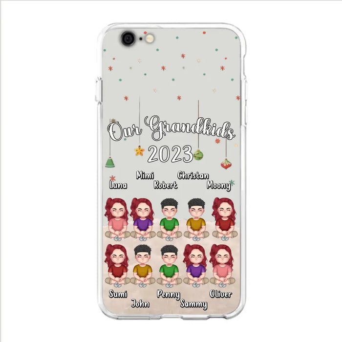 Personalized Grandkids Phone Case - Gift Idea For Grandma - Up to 10 Grandkids - Our Grandkids 2023