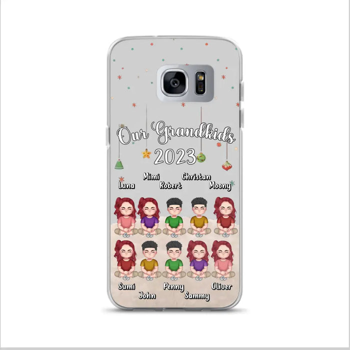 Personalized Grandkids Phone Case - Gift Idea For Grandma - Up to 10 Grandkids - Our Grandkids 2023