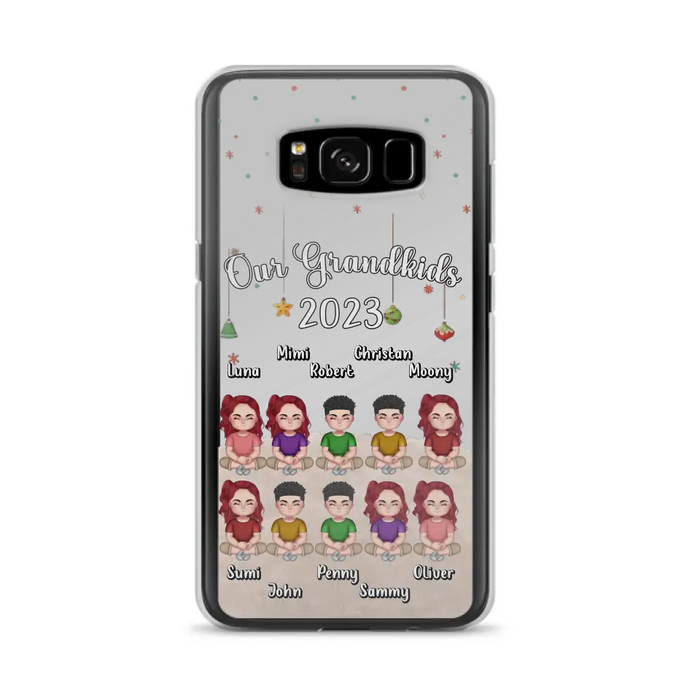 Personalized Grandkids Phone Case - Gift Idea For Grandma - Up to 10 Grandkids - Our Grandkids 2023