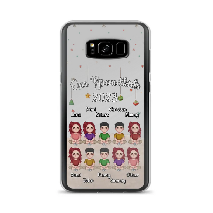 Personalized Grandkids Phone Case - Gift Idea For Grandma - Up to 10 Grandkids - Our Grandkids 2023