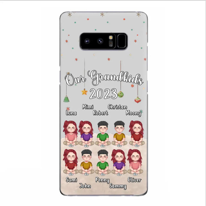Personalized Grandkids Phone Case - Gift Idea For Grandma - Up to 10 Grandkids - Our Grandkids 2023