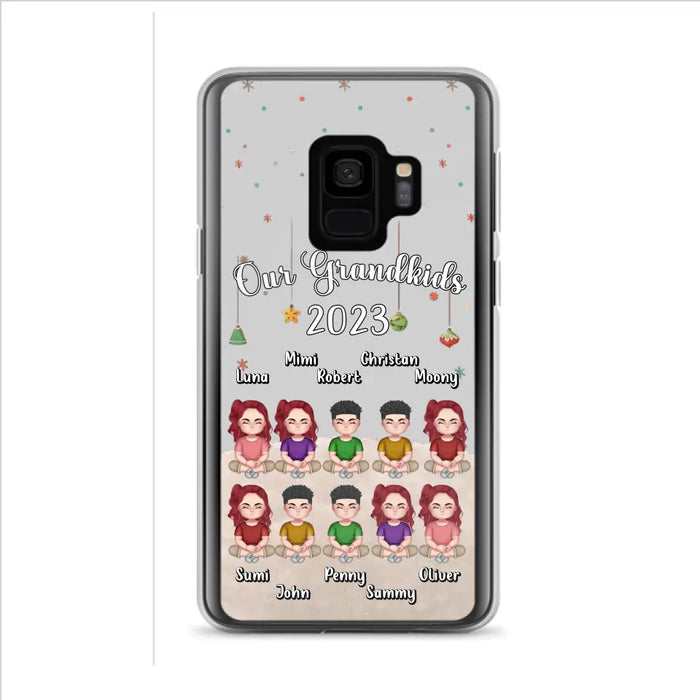 Personalized Grandkids Phone Case - Gift Idea For Grandma - Up to 10 Grandkids - Our Grandkids 2023