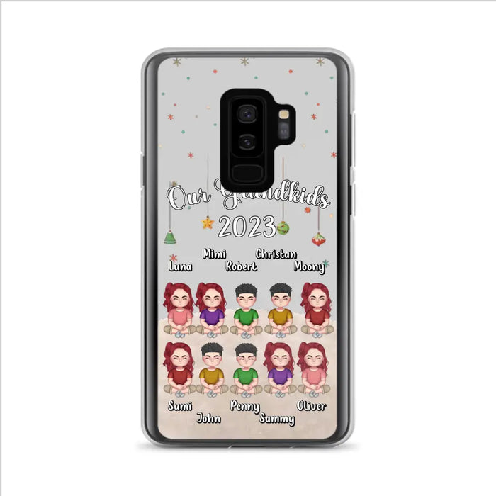 Personalized Grandkids Phone Case - Gift Idea For Grandma - Up to 10 Grandkids - Our Grandkids 2023