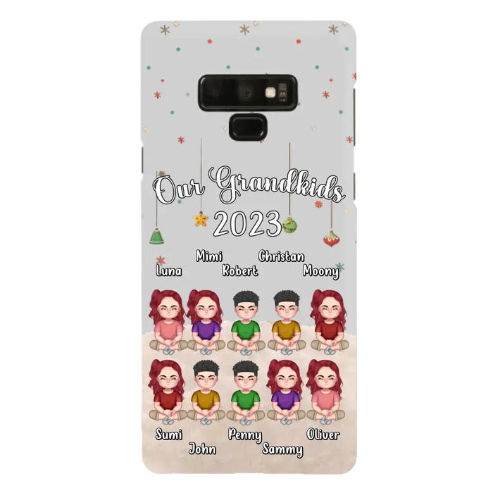 Personalized Grandkids Phone Case - Gift Idea For Grandma - Up to 10 Grandkids - Our Grandkids 2023