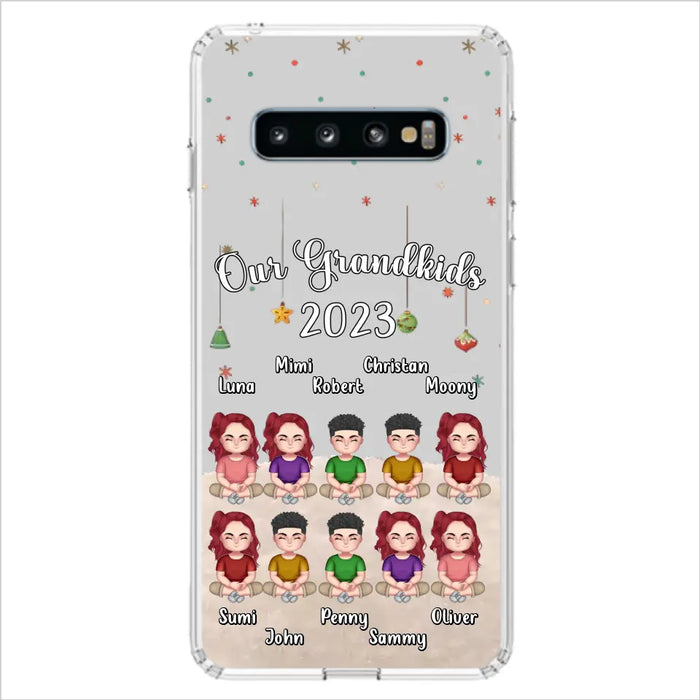 Personalized Grandkids Phone Case - Gift Idea For Grandma - Up to 10 Grandkids - Our Grandkids 2023