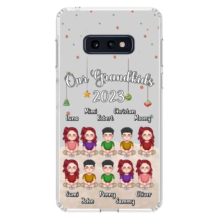 Personalized Grandkids Phone Case - Gift Idea For Grandma - Up to 10 Grandkids - Our Grandkids 2023