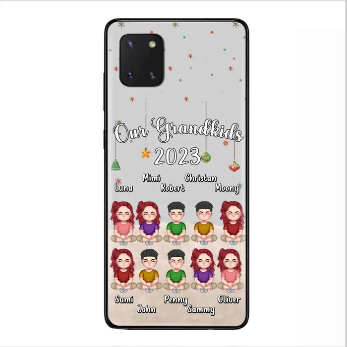 Personalized Grandkids Phone Case - Gift Idea For Grandma - Up to 10 Grandkids - Our Grandkids 2023