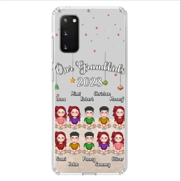 Personalized Grandkids Phone Case - Gift Idea For Grandma - Up to 10 Grandkids - Our Grandkids 2023