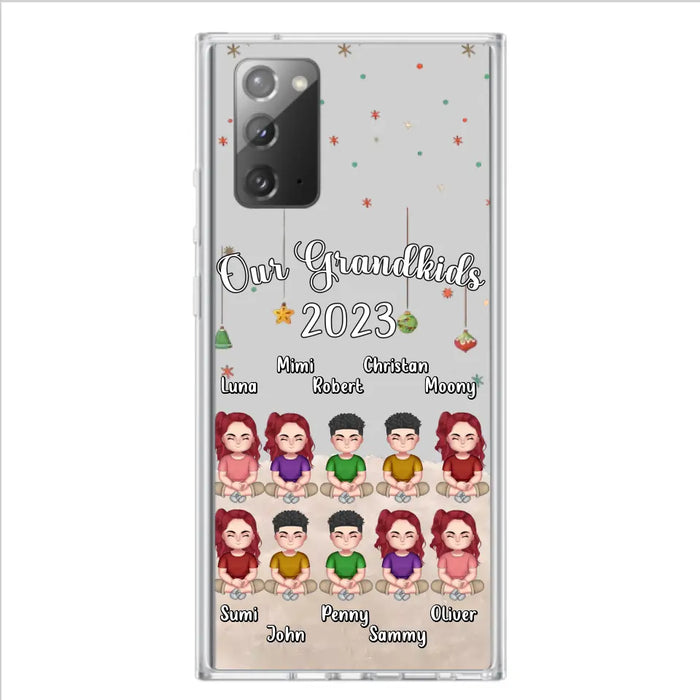 Personalized Grandkids Phone Case - Gift Idea For Grandma - Up to 10 Grandkids - Our Grandkids 2023