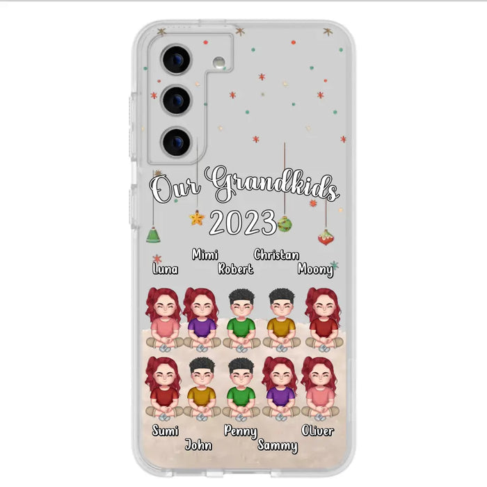 Personalized Grandkids Phone Case - Gift Idea For Grandma - Up to 10 Grandkids - Our Grandkids 2023