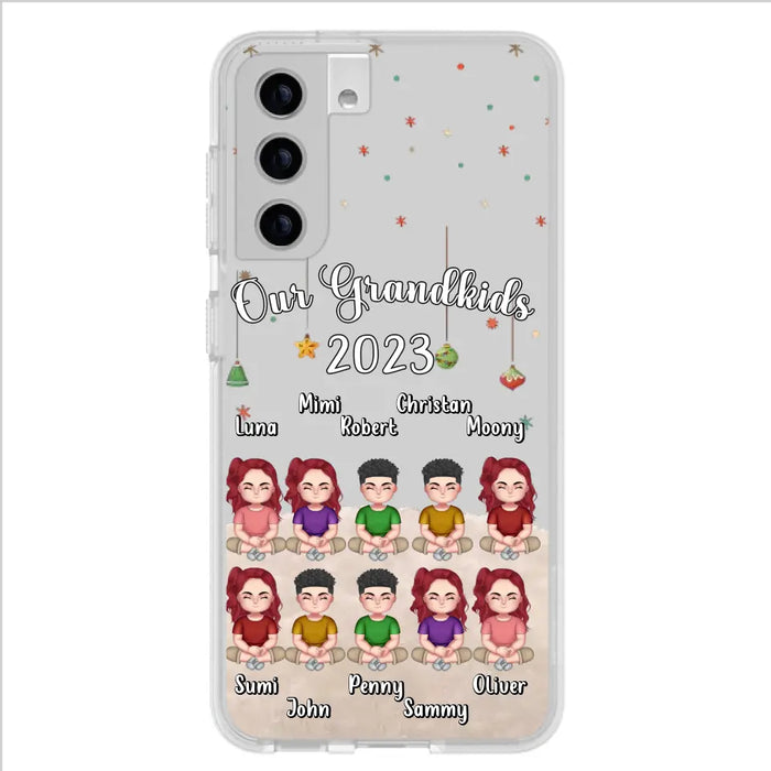 Personalized Grandkids Phone Case - Gift Idea For Grandma - Up to 10 Grandkids - Our Grandkids 2023