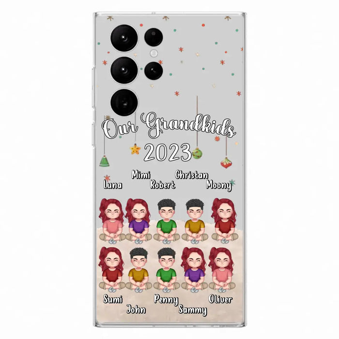 Personalized Grandkids Phone Case - Gift Idea For Grandma - Up to 10 Grandkids - Our Grandkids 2023