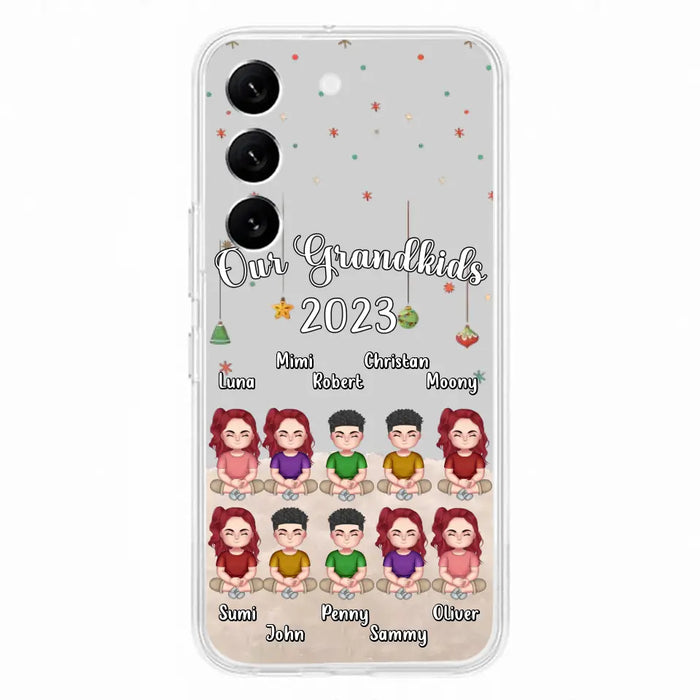 Personalized Grandkids Phone Case - Gift Idea For Grandma - Up to 10 Grandkids - Our Grandkids 2023