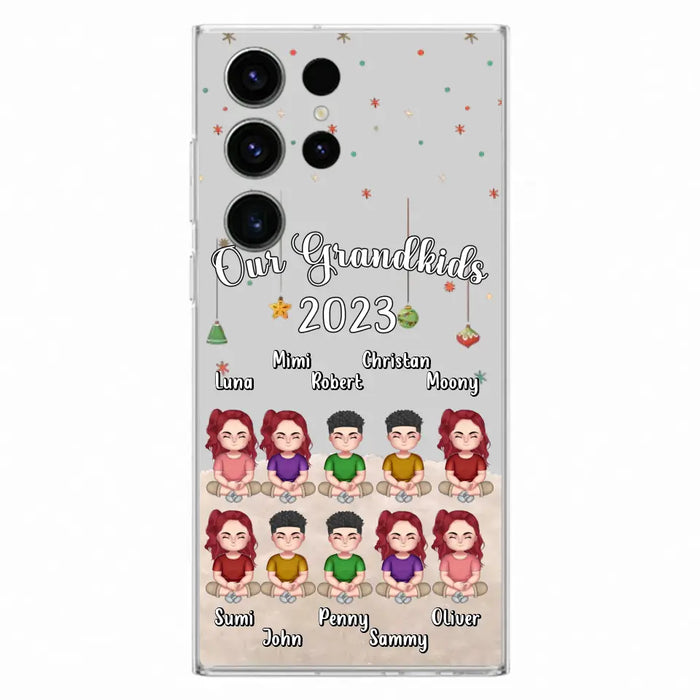 Personalized Grandkids Phone Case - Gift Idea For Grandma - Up to 10 Grandkids - Our Grandkids 2023