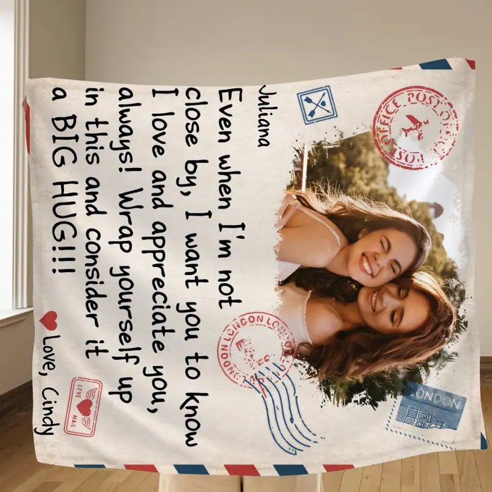 Personalized Friends Photo Quilt/Fleece Throw Blanket - Gift Idea For Besties/Sisters - Upload Photo - I Love And Appreciate You