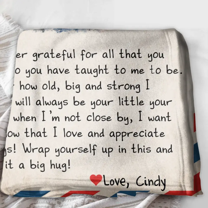 Personalized Mom & Daughter Photo Quilt/Fleece Throw Blanket - Gift Idea For Mom - Upload Photo - I Am Forever Grateful