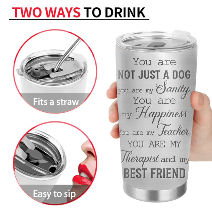Personalized Memorial Dog Tumbler - Up to 4 Dogs - Gift Idea for Dog Lovers/Owners - You Are Not Just A Dog