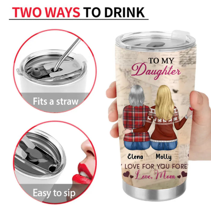 Personalized To My Daughter Tumbler - Gift Idea for Daughter from Mom - Every Day That You Are Not With Me