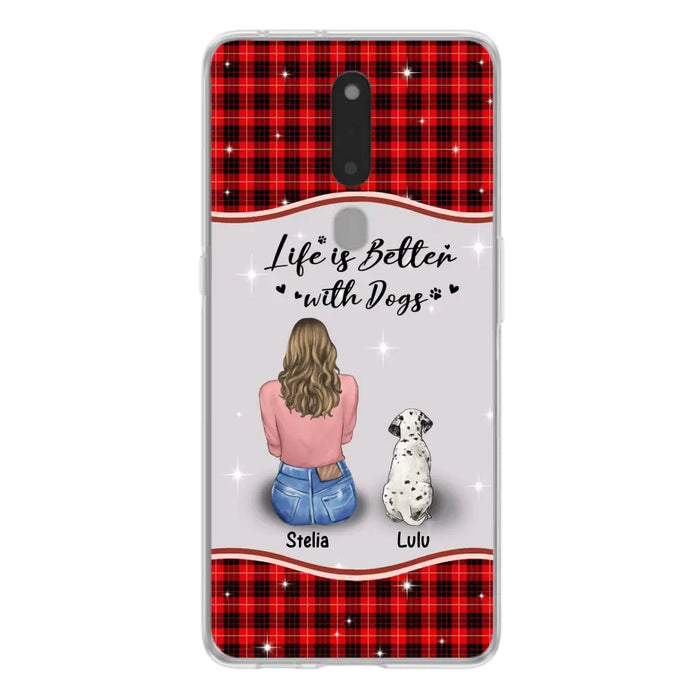 Personalized Dog Mom Phone Case - Up to 5 Dogs -Gift Idea For Dog Owners - Life Is Better With Dogs - Case For Oppo/Xiaomi/Huawei