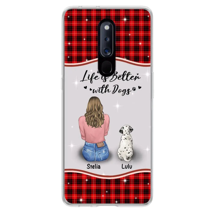 Personalized Dog Mom Phone Case - Up to 5 Dogs -Gift Idea For Dog Owners - Life Is Better With Dogs - Case For Oppo/Xiaomi/Huawei