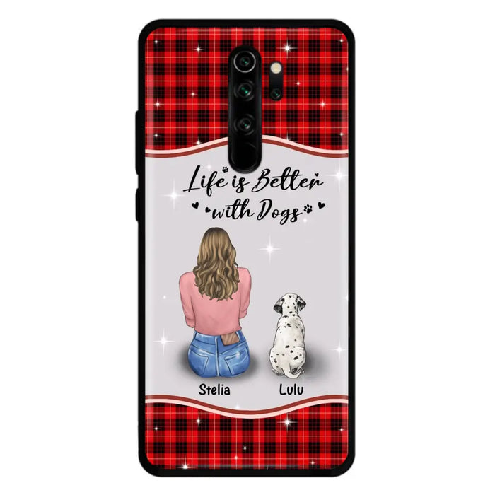 Personalized Dog Mom Phone Case - Up to 5 Dogs -Gift Idea For Dog Owners - Life Is Better With Dogs - Case For Oppo/Xiaomi/Huawei