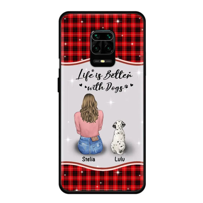 Personalized Dog Mom Phone Case - Up to 5 Dogs -Gift Idea For Dog Owners - Life Is Better With Dogs - Case For Oppo/Xiaomi/Huawei