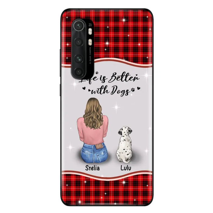 Personalized Dog Mom Phone Case - Up to 5 Dogs -Gift Idea For Dog Owners - Life Is Better With Dogs - Case For Oppo/Xiaomi/Huawei