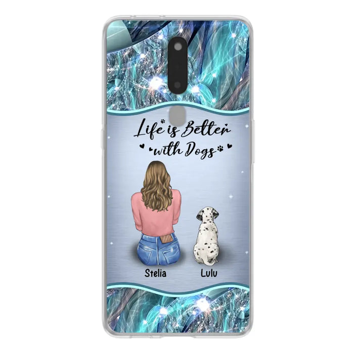 Personalized Dog Mom Phone Case - Up to 4 Dogs -Gift Idea For Dog Owners - Life Is Better With Dogs - Case For Oppo/Xiaomi/Huawei