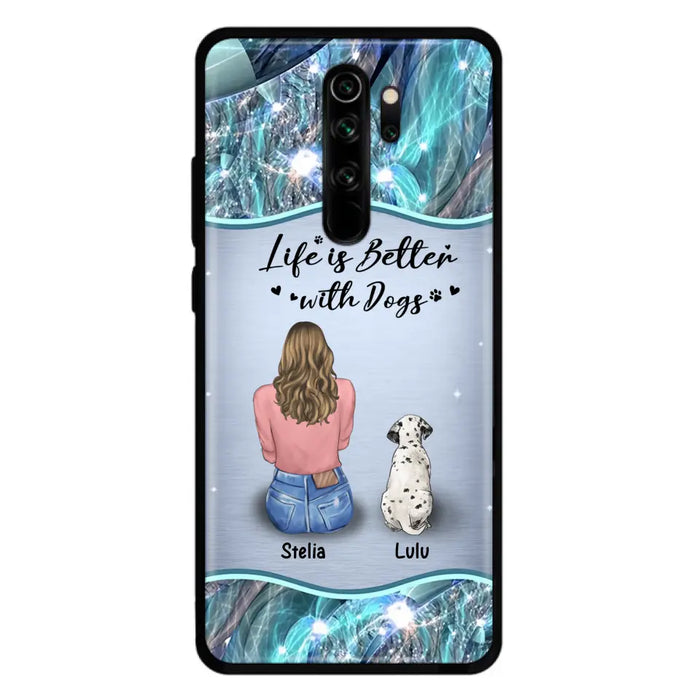 Personalized Dog Mom Phone Case - Up to 4 Dogs -Gift Idea For Dog Owners - Life Is Better With Dogs - Case For Oppo/Xiaomi/Huawei