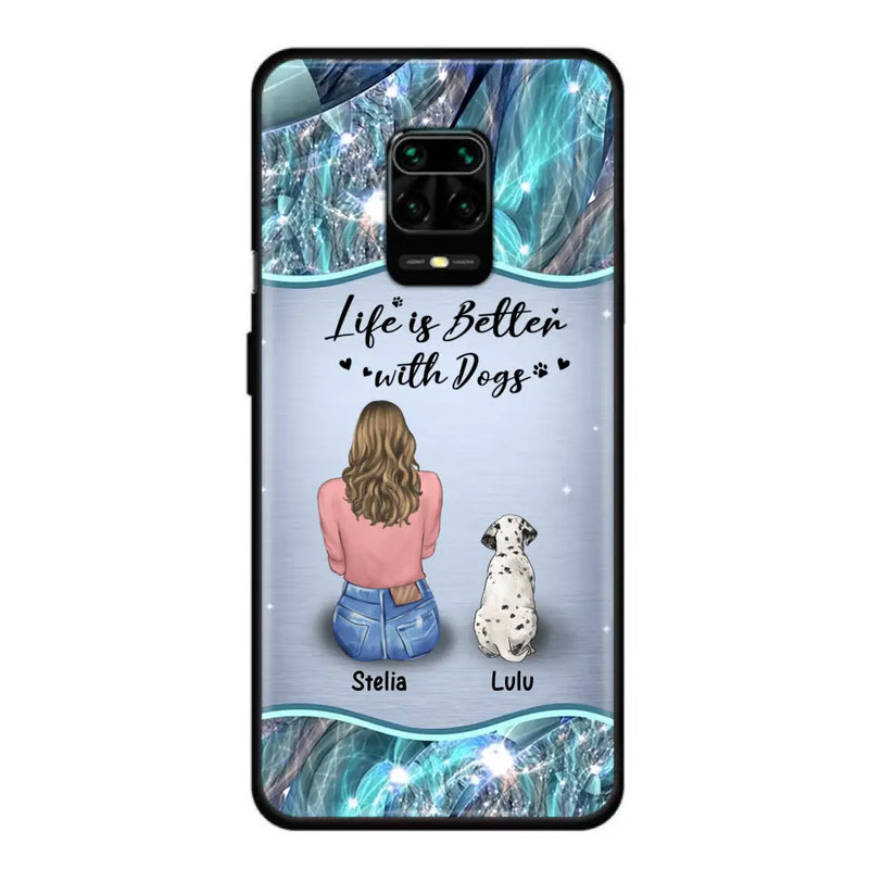 Personalized Dog Mom Phone Case - Up to 4 Dogs -Gift Idea For Dog Owners - Life Is Better With Dogs - Case For Oppo/Xiaomi/Huawei