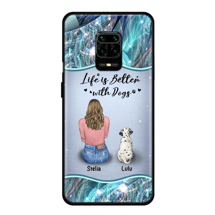 Personalized Dog Mom Phone Case - Up to 4 Dogs -Gift Idea For Dog Owners - Life Is Better With Dogs - Case For Oppo/Xiaomi/Huawei