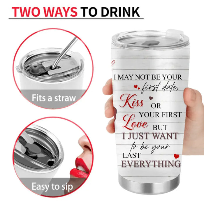 Personalized Christmas Couple Tumbler - Christmas Gift Idea For Couple/Husband/Wife - I Wish I Could Turn Back The Clock