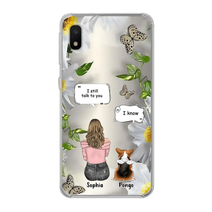 Personalized Memorial Dog Mom Phone Case - Up to 4 Dogs - Gift Idea for Dog Lovers/Owners  - I Still Talk To You - Case For iPhone/Samsung