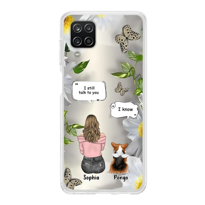 Personalized Memorial Dog Mom Phone Case - Up to 4 Dogs - Gift Idea for Dog Lovers/Owners  - I Still Talk To You - Case For iPhone/Samsung